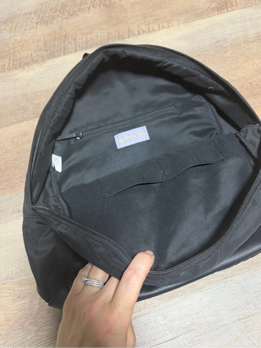 Madden Girl Black Nylon Dome Backpack